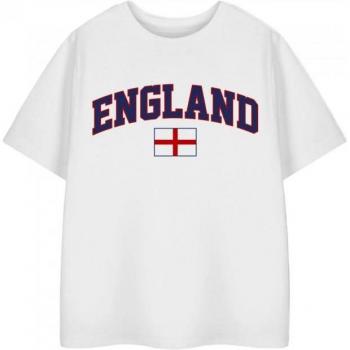 Kids' England Emblem T-Shirt 11-12 White