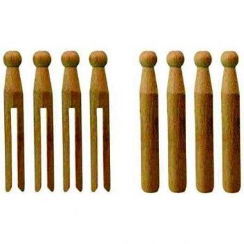 Elliott Traditional Beech Wooden Clothes Pegs x 24