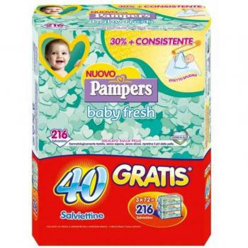 Pampers Wipes Baby Fresh 3 confezioni da 72 pz