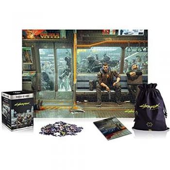 Rompecabezas 1000 P Cyberpunk 2077 con Poster y Bolsa de Algodón