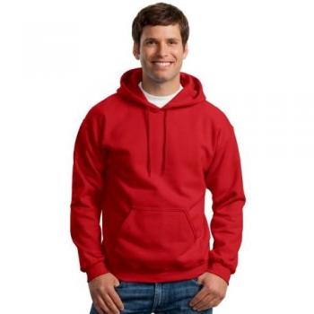 Gildan L‑Size Cherry Red Hooded Sweater – Heavy Blend