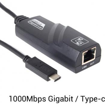 Gigabit Ethernet Adapter Kabel USB-C naar RJ45 voor Laptop