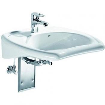 Geberit Vitalis Waschtisch 55x55 cm, weiß, unterfahrbar mit Überlauf