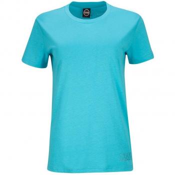 Blue L-Size Colmar Cotton T-Shirt for Women