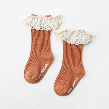 Chaussettes hautes bébé filles coton 0 à 3 ans