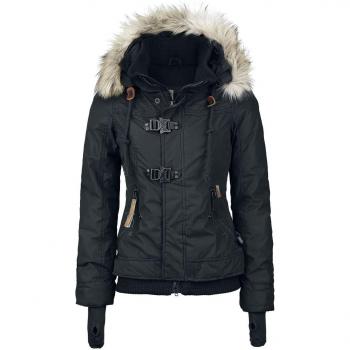 Abrigo Khujo Ashley Talla S XL Negro para Dama