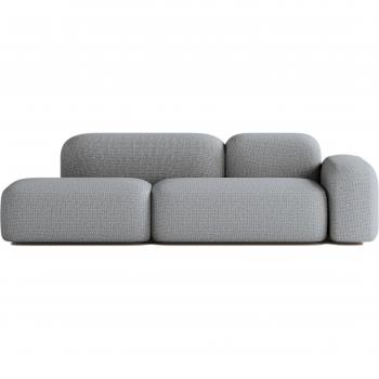 Canapé ATIO 3 places gris foncé – modèle modulable – 250 × 70 × 107 cm