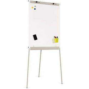 Rocada | Pizarra magnética caballete | Pizarra blanca con trípode | Rotafolio con brazo extensible y bandeja | Altura ajustable | 70x105-180x70cm