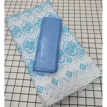 Capa Africana Riche Brode Suizo Gasa Encaje Damasco Guinea 5 Yardas