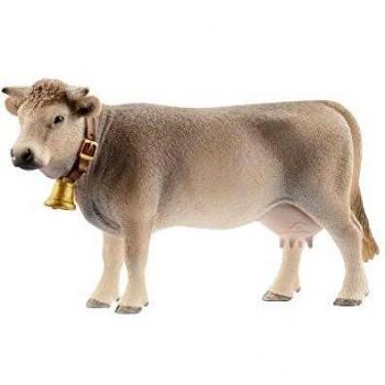 SCHLEICH Farm World Black Braunvieh Cow Toy