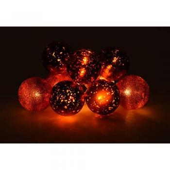 Beleuchtete Christbaumkugel Lichterkette 230 cm