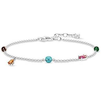 Thomas Sabo „2. Chance“ Damen-Armband, farbige Steine, 925er Silber – A1836‑655‑7‑L19v