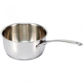 Casserole en acier inoxydable Belvia de 16 cm de diamètre avec poignée ergonomique