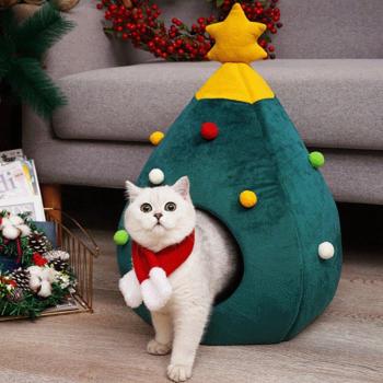 Cueva caliente para gato y perro
