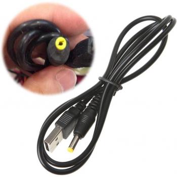 Cable USB macho a conector de barril 4.0x1.7mm para carga