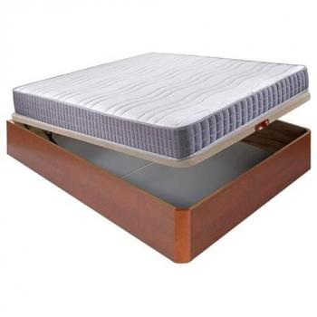 Colchón viscoelástico 19 cm firmeza alta + Canapé abatible madera 3D 34 cm