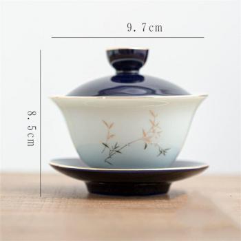 Ceramic Celadon Tea Maker with Saucer