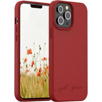 Custodia Biodegradabile Rossa Just Green per iPhone 13 Pro Max