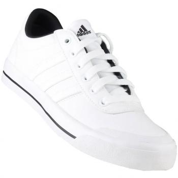 Adidas Brasic Str Lea Leder‑Sneaker – weiß, B‑Ware, Größe 44.5