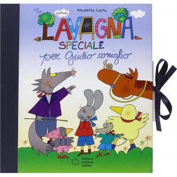 Una lavagna speciale per Giulio Coniglio. Con gadget