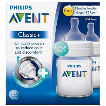 Duo de Biberons Avent Classic+ 125ml