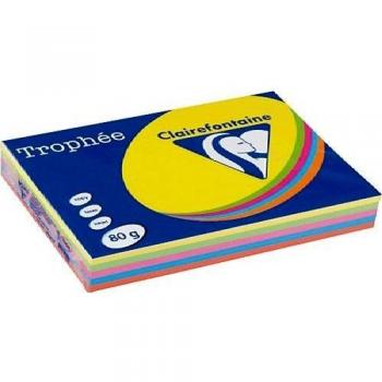Ramettes Assorties Fluo 500 Feuilles A4 80g