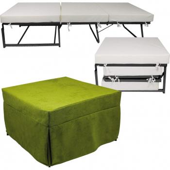 Pillole di Comfort: Brandina Pouf Avalli Contract Verde 78x78x47