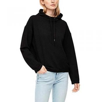 Felpa Elegante s.Oliver XS Donna Nero con Cappuccio