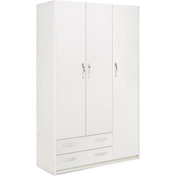 Armario Linea Moderna 210x135x52 en Blanco Fresno