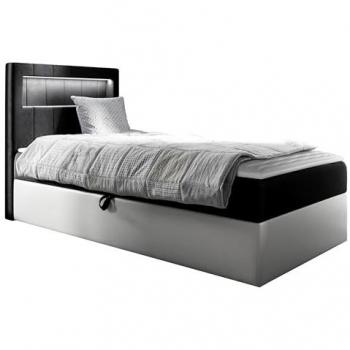 Cama tapizada en cuero ecológico 90x200