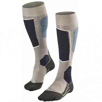 FALKE Damen Skisocken SK6, Antiblasen, Grau, 1 Paar