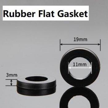 10pcs Black Rubber Flat Spacer O Ring Gasket Seal
