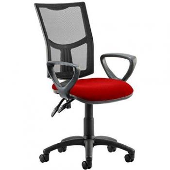 Eclipse II Lever Task Operator Chair Black Mesh Back With