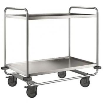 Bpro Carrello Service Blanco Inox con 2 Cassetti