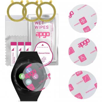 Ultra-Clear Hybrid Glass Set for Media-tech MT855 Smartwatch