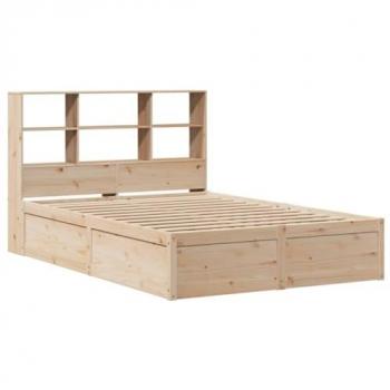 VidaXL Bettgestell aus Kiefernholz 140x190 cm ohne Matratze