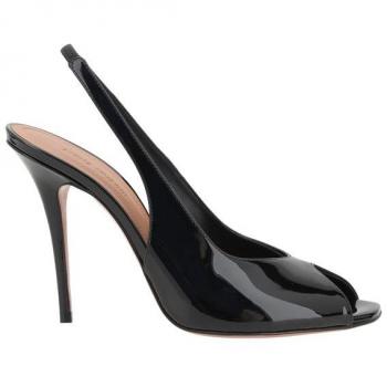 High‑Heel Kristina Sandals, Black – Amina Muaddi – US 8