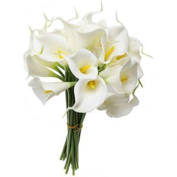 30Pcs Faux Calla Lily Bouquet Heads for Weddings
