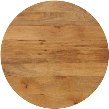 Runde Tischplatte Ø 90 cm, 2,5 cm dick, Mango Massivholz