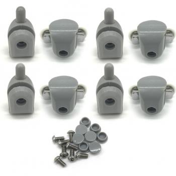 Douchedeur vervangingswielen 22MM 4 stuks dubbele bovenste en 4 stuks enkele bodem