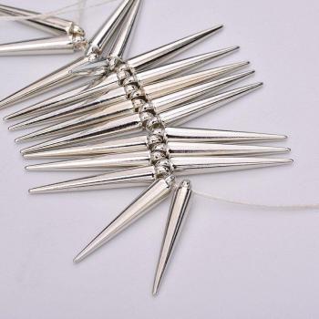 Clous de décoration JUNAO, style Punk, 5*35mm, couleur argent or, 100 pièces