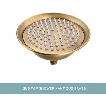 Antique Brass 8 Rain Shower Head
