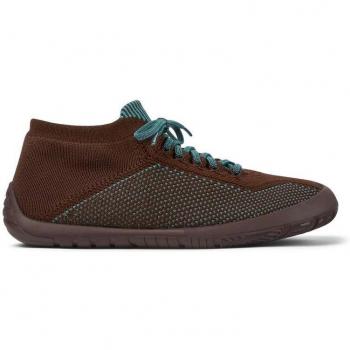 Camper Zapatilla Deportiva Mujer Marrón – Cordones Troquelados y Diseño Único