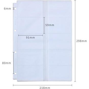 2PCS Horizontal and Vertical Business Card Pockets