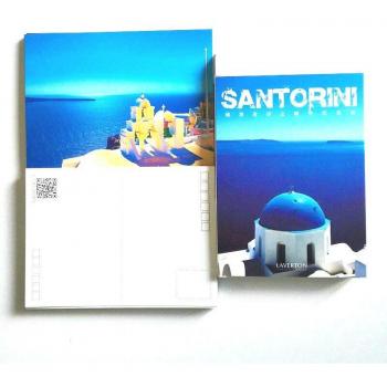 Set 30 Postales Santorini: Paisajes del Océano Azul