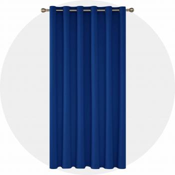 Deconovo Verdunkelungsgardine 280x200 cm Ösen Königsblau