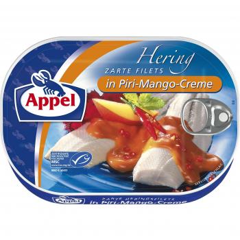 MSC-Approved Heringsfilets mit Piri‑Mango-Creme – 200 g (Appel)