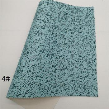Pastel Dots Vinyl Fabric Sheets with Felt Backing 21x29cm