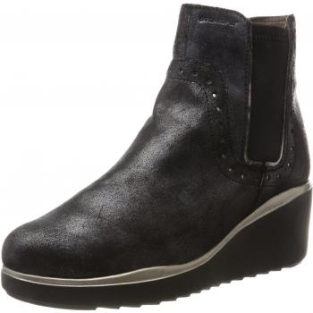 Stonefly Eclipse 2 Lam.Velour, Botas Chelsea para Mujer, Color Negro