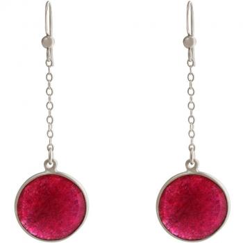 GEMSHINE Rubyn‑Ohrhänger – 4,5 cm, 925 Silber, Elegantes Schmucketui